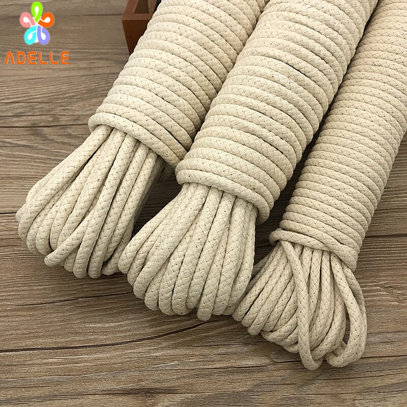 Braided Waxed Cotton Rope Thick 4/5/6/8mm strong s... – Vicedeal