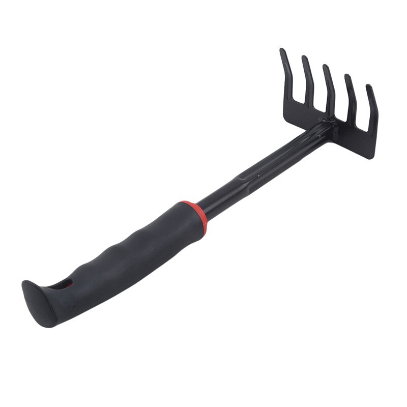 Portable Mini Garden Tool Home Garden Transplanting Tool Garden Supplies Mini Shovel 9 Teeth Steel Rake: type 2