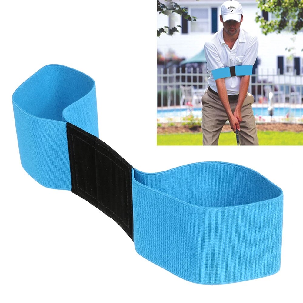 1pc Golf Swing Trainer eginner Practicing Guide Gesture Alignment Training Aid Aids Correct Swing Trainer Elastic Arm Band Belt