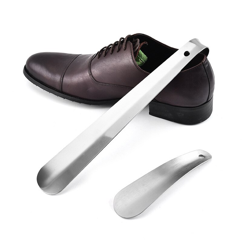 Calzador tipo cuchara de Metal , calzador tipo cuchara de Metal de 16 cm, calzador de zapatos, herramienta de elevación, calzador de acero inoxidable, 1 Uds.