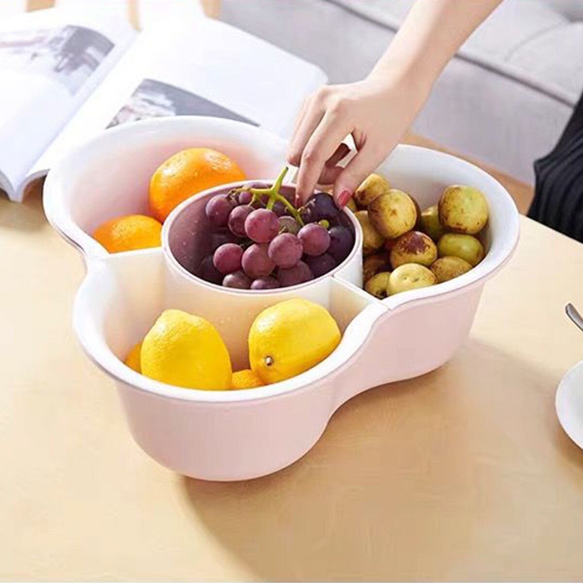 Vegetables Drying Basket Storage Box Camper Kitchen Portable Detachable Tableware Large Capacity Box
