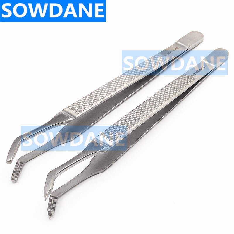 Tandheelkundige Extractie Pincet Wees End Wortel Splinter Forcep Ronde Tip Wortel Tip Pick Pincet Dental Orthodontische Instrument Tool: 2 pieces mixed