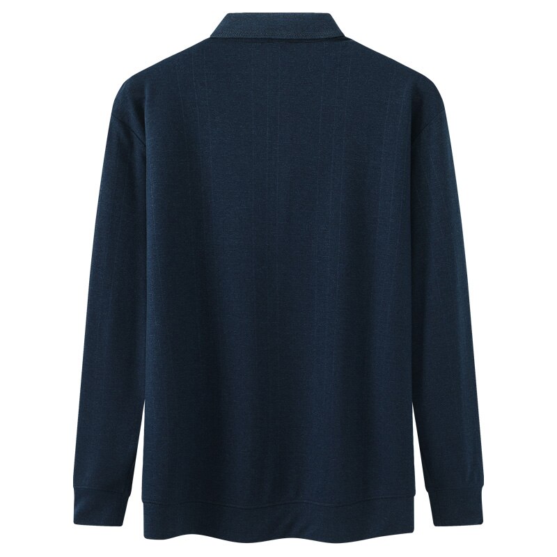 Koko 6xl 7xl 8xl syksyn klassiset miesten poolot taskuilla pitkähihainen bisnespoolopaita miesten huippumerkki polo homme