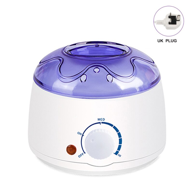Elektrische ontharingsmachine, verwarmingselement, waxbonen, 10 stuks, houten stickers, sets wax, ontharing, epilator, elektrische wax-smeltverwarmer: Uk plug-in machine
