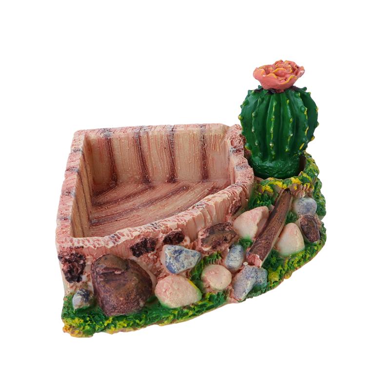 1Pcs Pet Food Bowl Reptile Drinking Dish Crawler Food Dish Pet Supplies for Reptile Tortoise Water Turtle Lizard Snake: 13.5x10.5CM