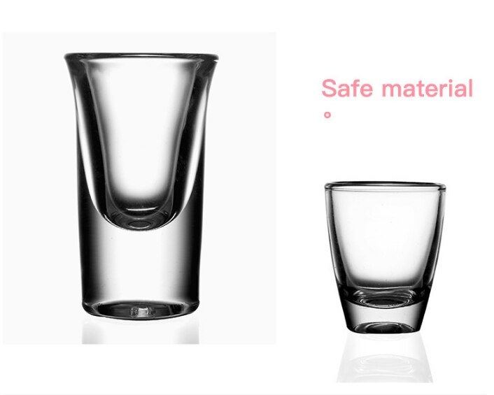 Blei-freies glas schnaps becher Schluck tasse dicke Basis Felsen becher kugel becher schnaps serie