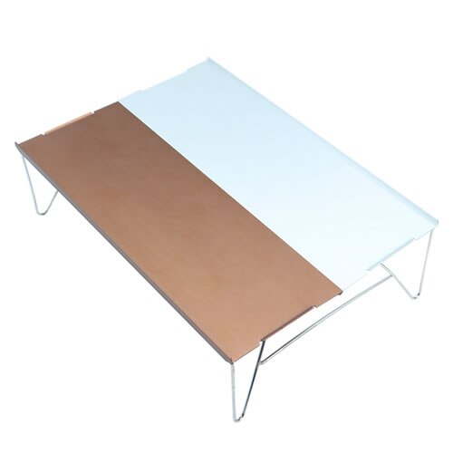 Udendørs personligt bord foldbart lille bærbart foldebord mini cykel vandreture camping tilbehør aluminium: 06