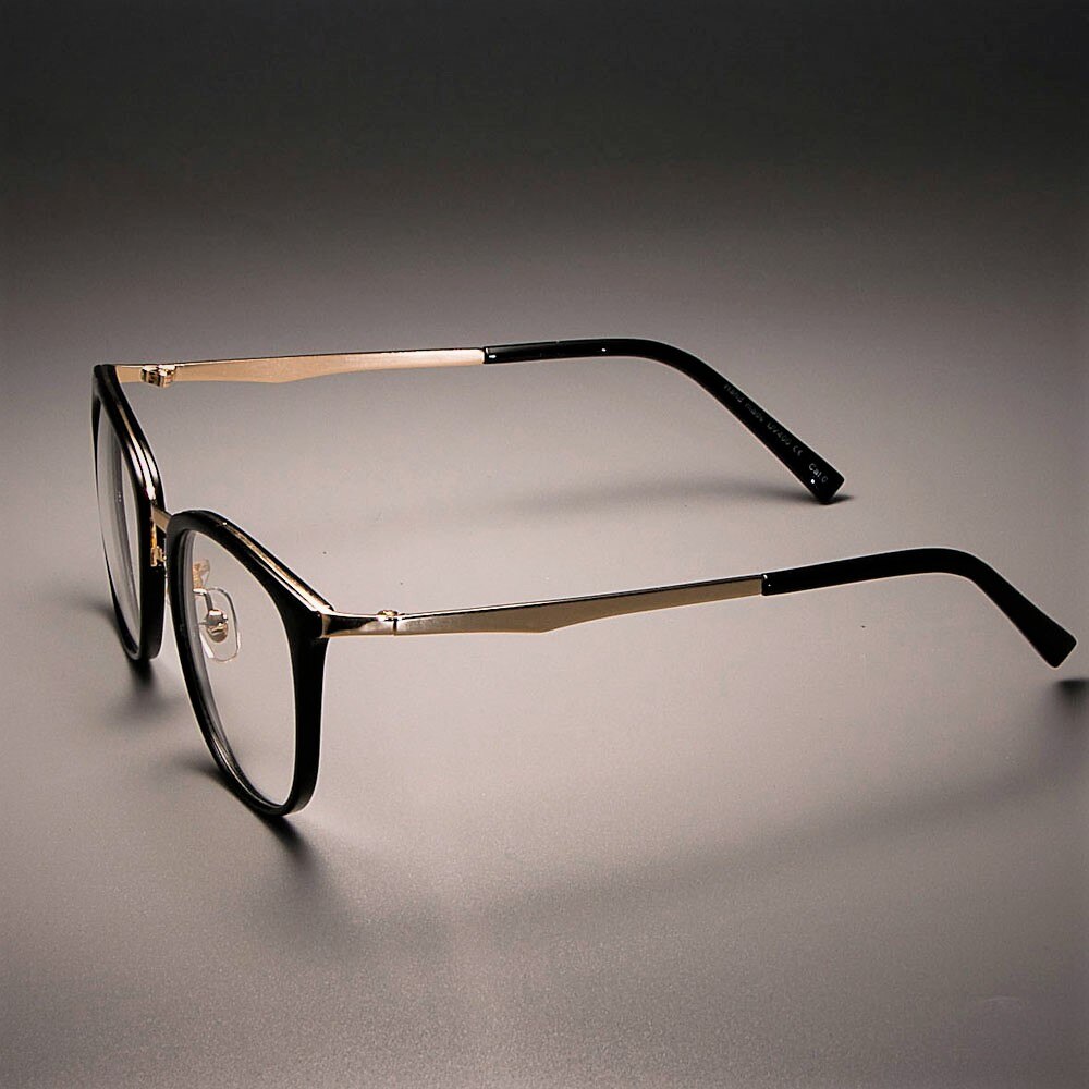 45535 Dames Vierkante Metalen Bril Frames Vrouwen Optische Brillen Mode Brillen Computer Bril