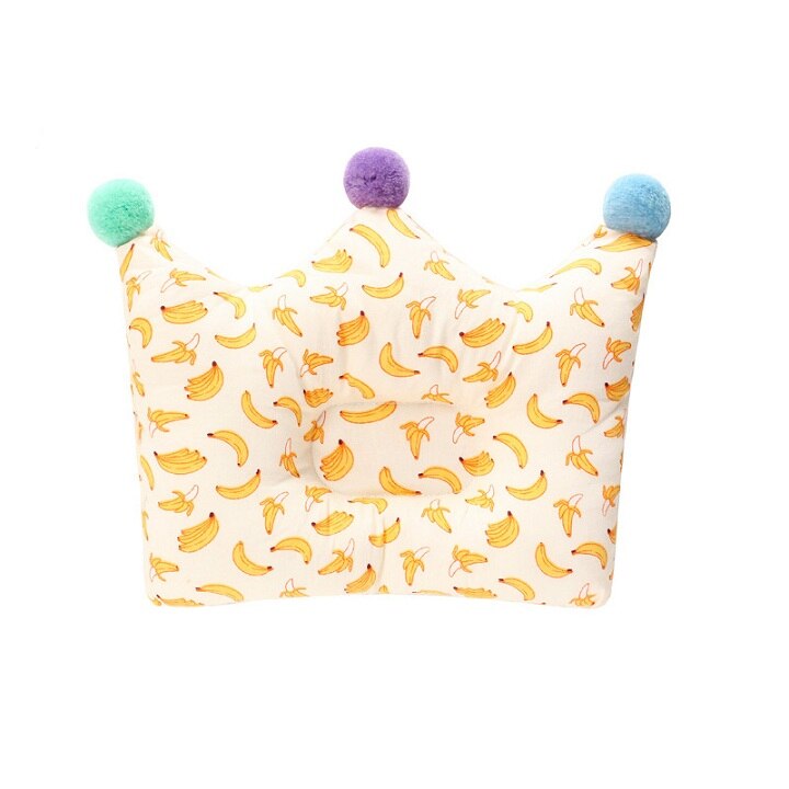 Dégagement tête Protection coussin oreiller -né bébé oreillers coton couronne enfants oreiller soutien Concave sommeil positionneur: Banana A