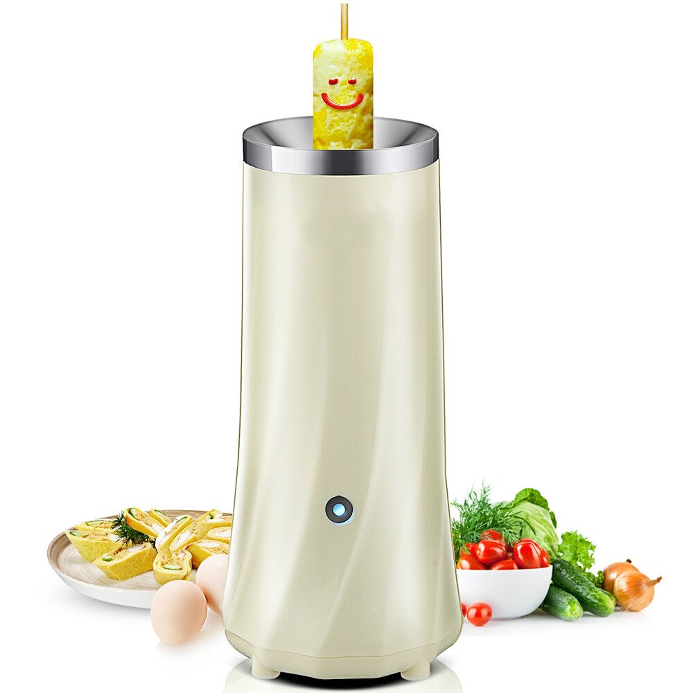 EU Plug 220V Electric Household DIYElectric Automatic Rising Egg Roll Maker Cooking Tool Egg Cup Omelette Master Sausage Machine: Black