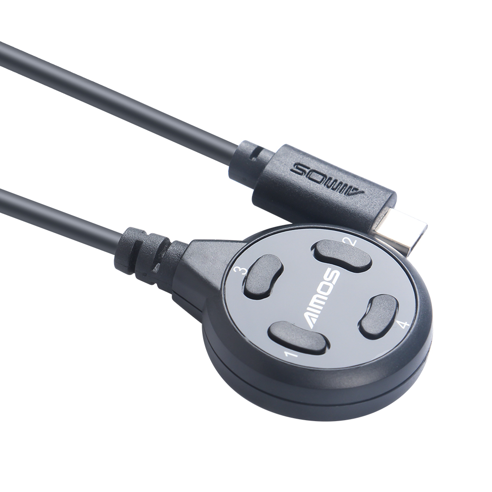 4-Port USB3.0 Sharer Switch USB KVM Switcher With controller PC Sharing Splitter for Keyboard Mouse Printer Monitor USB Switcher