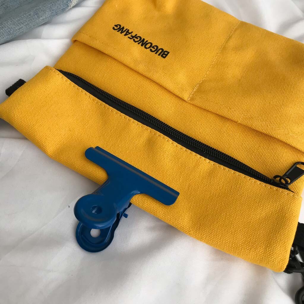 Vrouwen Tas Clip Canvas Tas Brief Mode Schouder Messenger Pakket Eenvoudige Telefoon Tas Bolsos Mujer De Marca Famosa