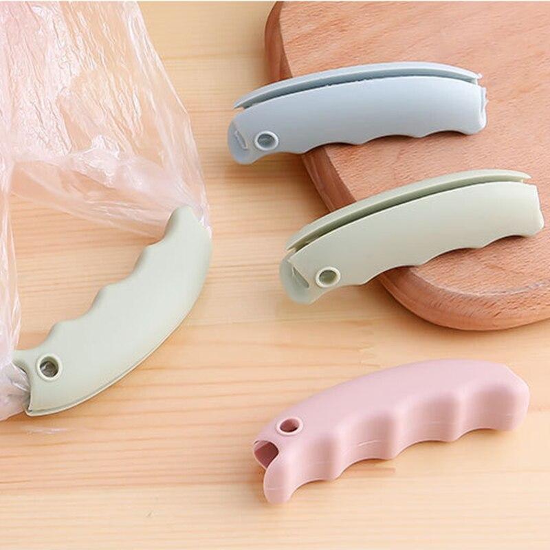 Poignée de sac de transport en Silicone, sac de courses avec Clips, Protection des mains, outil de transport Portable en plein air, utilisation quotidienne à domicile