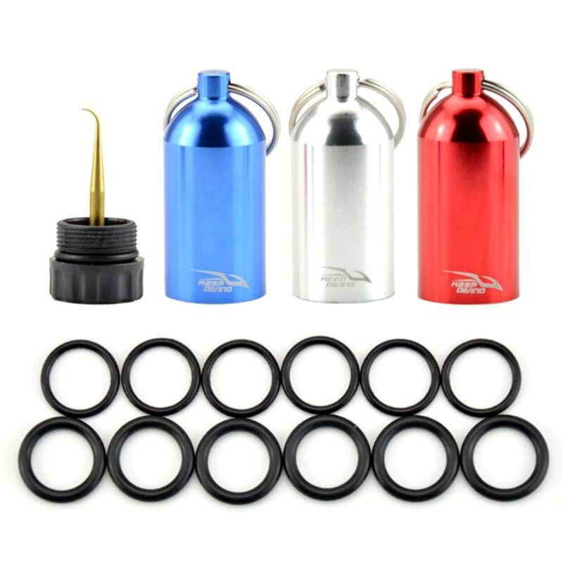 porte-clé de réservoir de plongée sous-marine en aluminium avec 12 anneaux toriques et laiton Pick natation plongée Sport nautique réparation de plongée Kit3