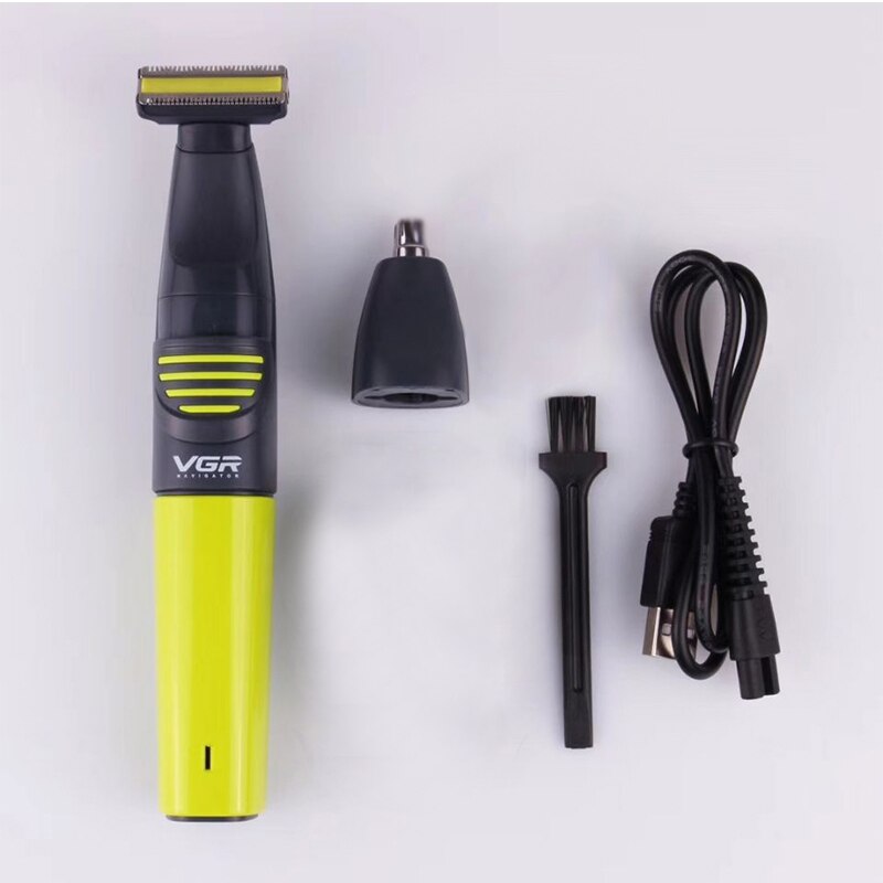 one blade washable beard trimmer for men hair trimmer facial mustache body electric hair cutting machine edge grooming kit