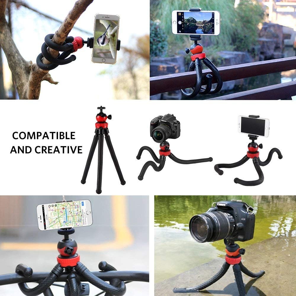 Trépied de bureau Portable Flexible en forme de pieuvre, support monopode pour téléphone Portable, bâton de Selfie pour iPhone DSLR, caméra Gopro