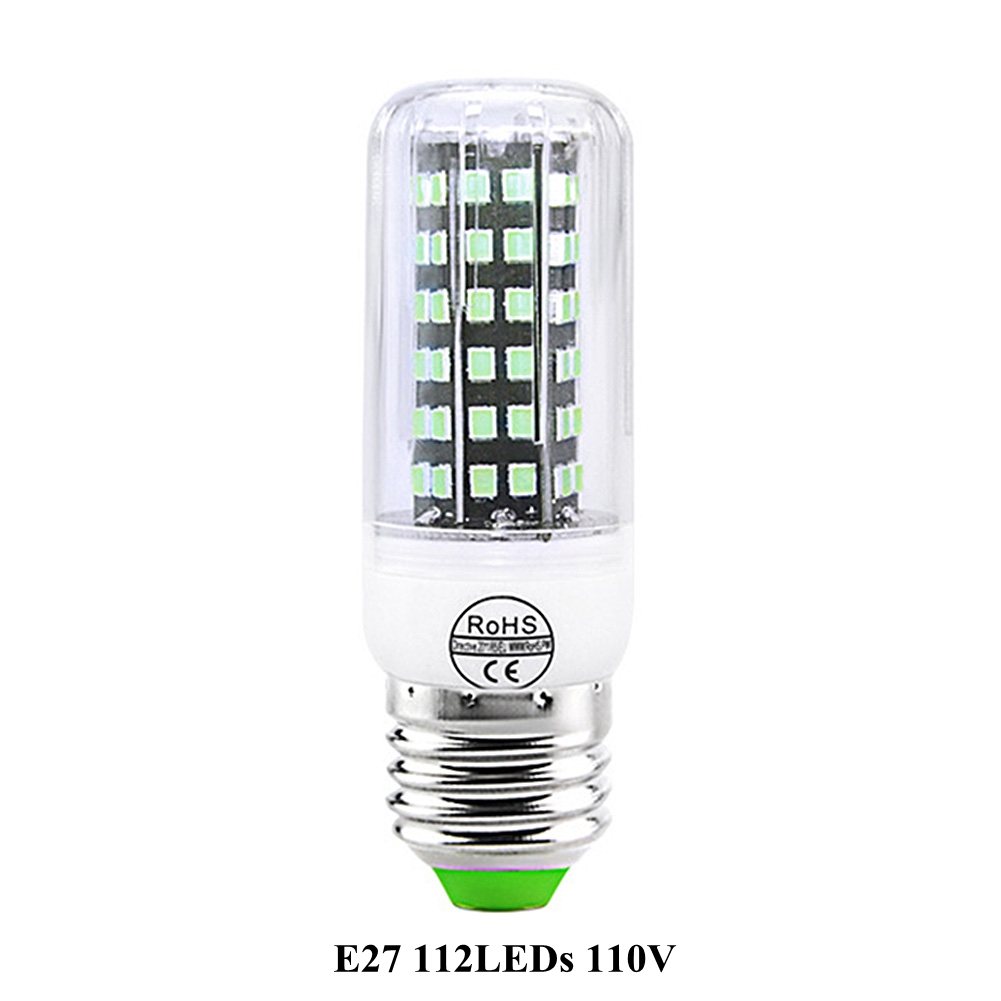 E27 E14 110V/ 220V UVC lampa bakteriobójcza lampa robić dezynfekcji żarówka kukurydza UV ultrafioletowe dezynfekcji ozonem lampa kurz roztocza sterylizator: E27 112LEDs 110V