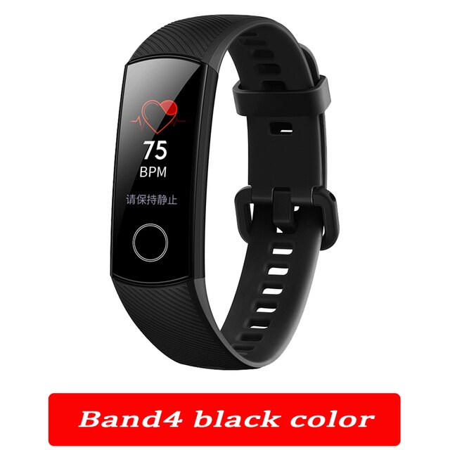 Huawei-pulsera inteligente Honor Band 4, Original, para correr, control del sueño, resistente al agua: black band 4