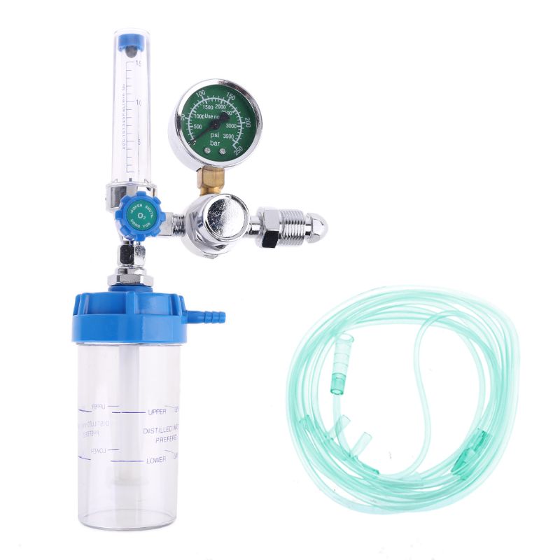 Regulador de inhalador de oxígeno, caudalímetro de presión, salida de rosca macho G5/8-14 CGA540 C6UC