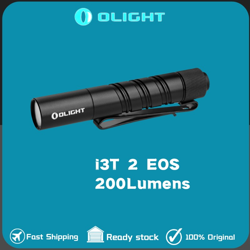Olight  i3t 2 eos lille edc lommelygte 200 lumen med aaa-batteri - od grøn
