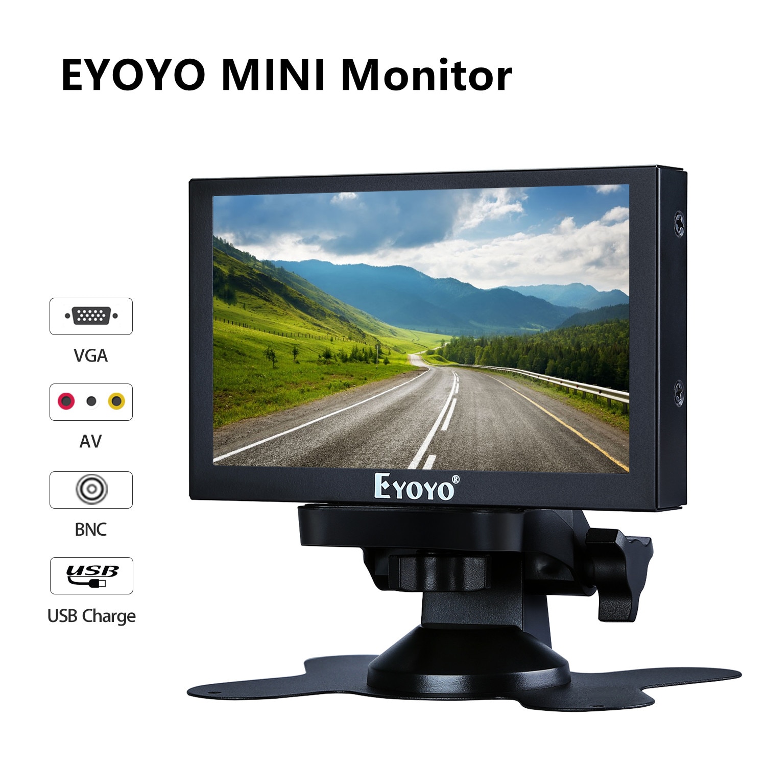 Eyoyo 5 "Monitor Draagbare Vga Monitor Cctv Screen Lcd 800X480 Ips Monitor Bnc Av/Vga Display led Auto Tft Monitor Hdmi-Compatibel