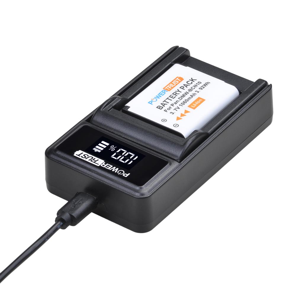 Dmw-bcn 10e 1060 mah dmw-bcn 10 bcn 10 bcn 10e batteri og lader for panasonic lumix dmc -lf1,  dmc  lf1, dmc -lf1w lf1k kamera: 1 batteri og lader