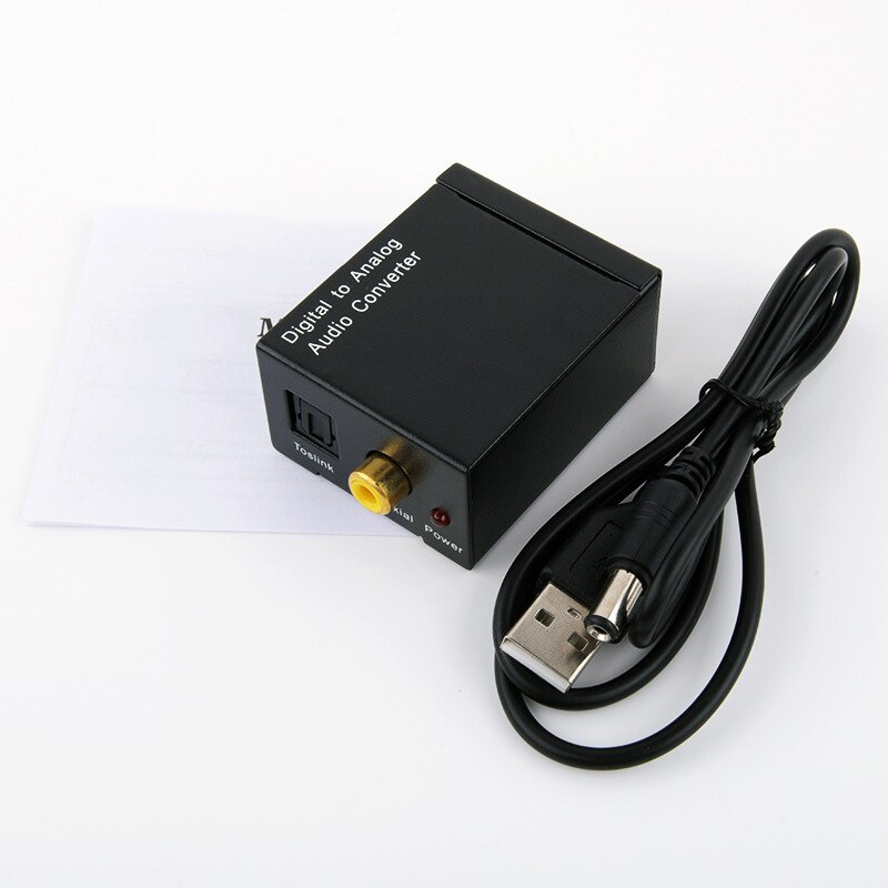 Coaxial Digital Signal Optical Fiber to Analog Audio Converter C66
