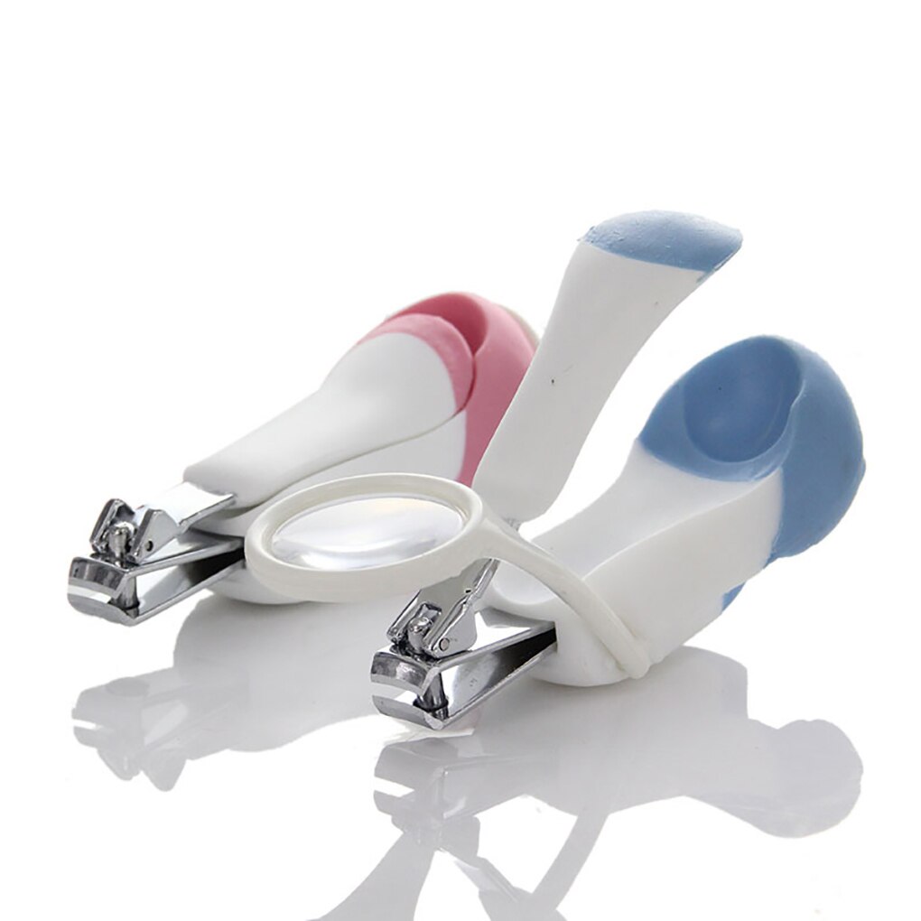 Loupe acier inoxydable coupe-ongles loupe attachée bébé enfants adultes outil de manucure