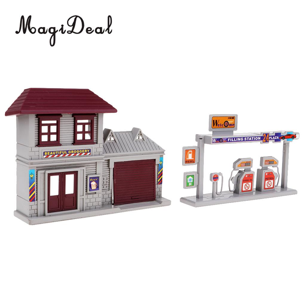 Petrol Station Pretend Toy, Simulation Petrol Station Playset, Petrol Pump Toy | A Miniature And Interactive Role-Playing Fueling Station For