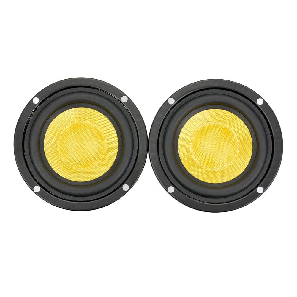 Aiyima - 2 altavoces estéreo de graves y medios de 3 pulgadas, subwoofer de 4/ 8 ohmios y 25w subwoofers de rango completo para cine en casa, altavoces hifi diy