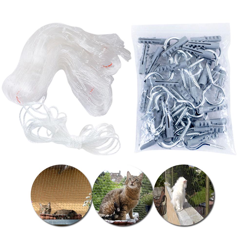 Plastic Cat Protective Net Pet Protection Net Sturdy Safe Wire Cover for Balconies Windows Firmly prevent falling cat