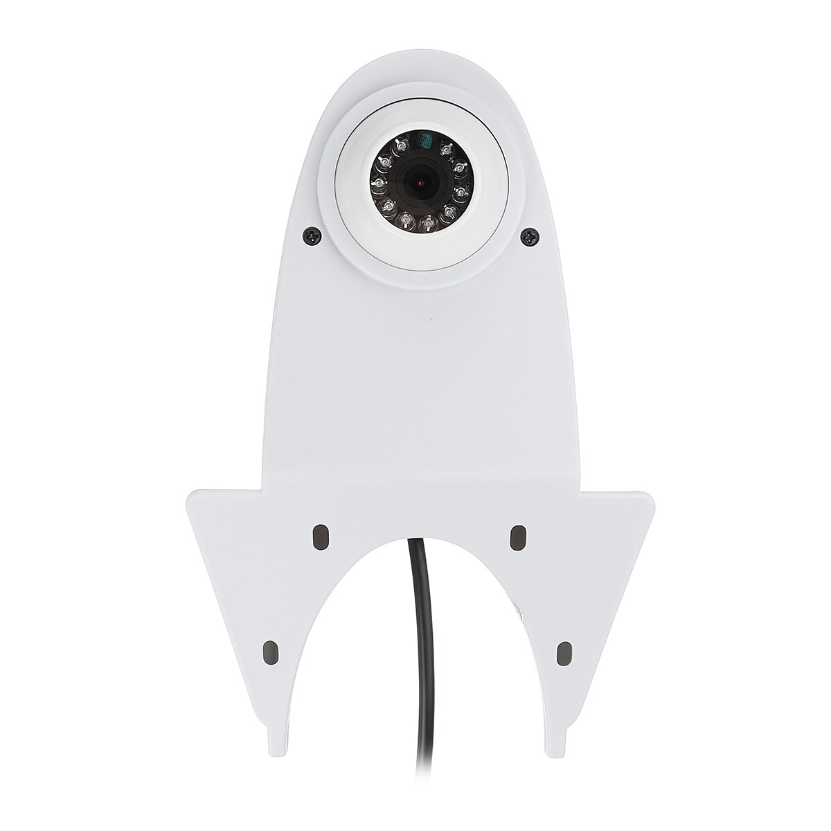 HD Auto Rear View Camera Car Wide View Angle Car Back Reverse Camera Fish Eyes Night Vision HD Parking Assistance Camera: White