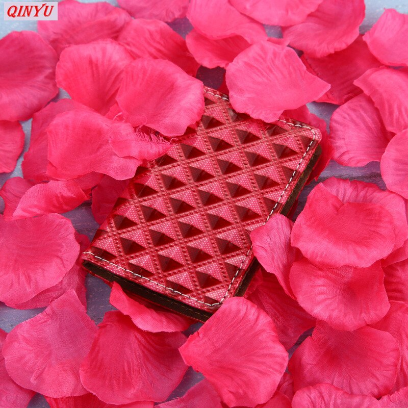 1000pcs Artificial False Petals Silk Fabric Rose Petals Wedding Decorative Party Romantic Flower Girl Throw Petal 5z