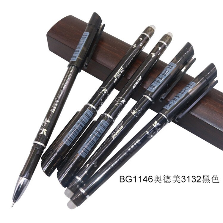 12 Pcs Magic Pen Erasable Gel Pen 0.5mm Tip Blue Refill Student Stationery Writing Pen: 12 pens BG1146