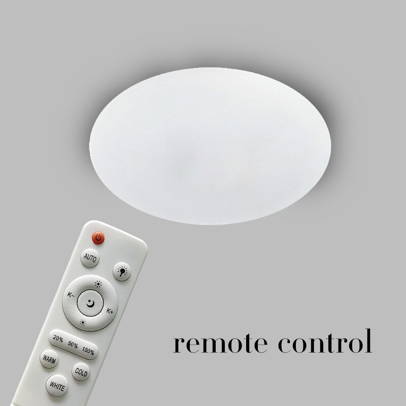 LED plafond Verlichting RGB Dimbare 36W APP afstandsbediening Bluetooth Muziek licht slaapkamer lampen Smart plafondlamp AC86V-265V: Oranje