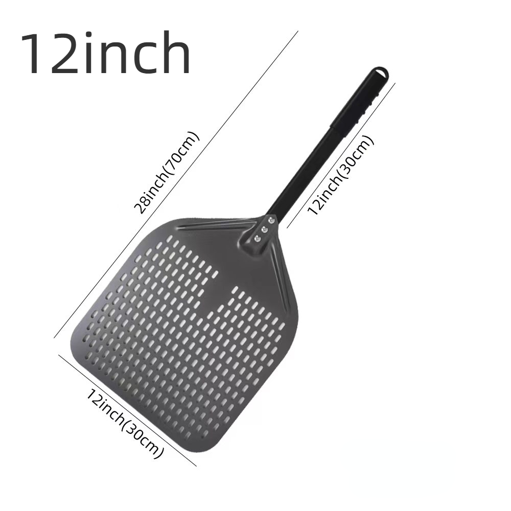 10 12 13 14 16 tommers stor pizzaspade med perforert spade, kort håndtak til ovn, snuing, skrell, kjøkkenverktøy, nonstick pizzabaking