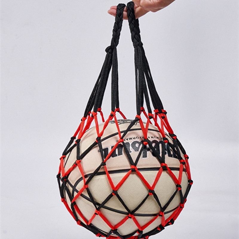Nylon netz FußBall Volleyball Kordel zug Ball Aufbewahrung tasche Jugend FußBall Selbst Trainer kühne Aufbewahrung tasche FußBall zubehör: Orange