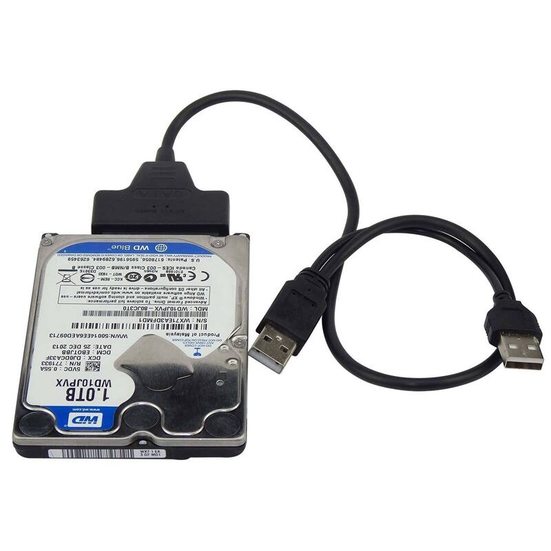 USB2.0 Naar Sata Adapter Kabel 48 Cm Voor 2.5 Inch Externe Ssd Hdd