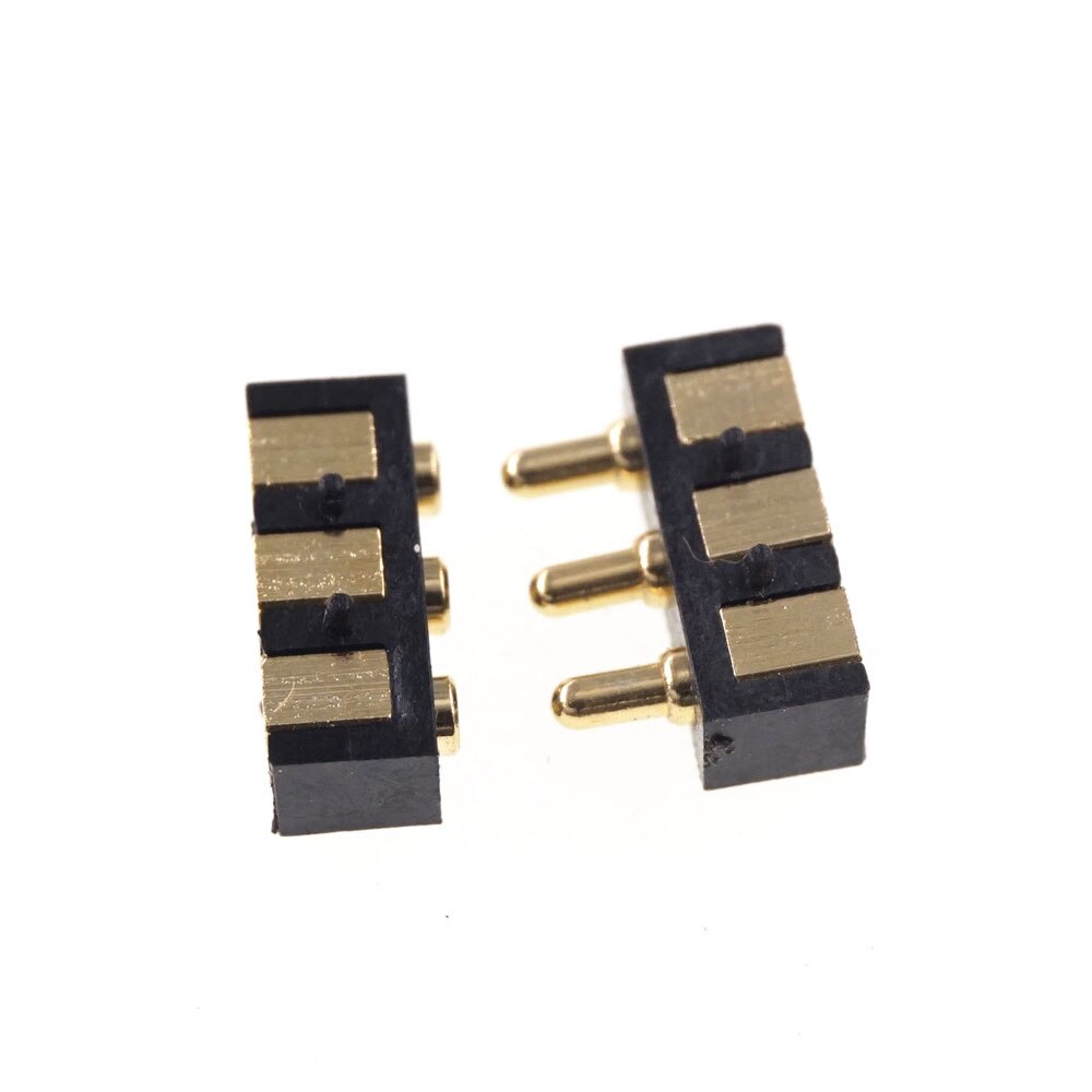 Conector pin Pogo con resorte de 5 uds., superficie de montaje en ángulo recto de 3 pines SMD macho hembra, alfombrilla de objetivo SMT de paso 2,5mm, sonda de contacto: 5 Male 5 Female