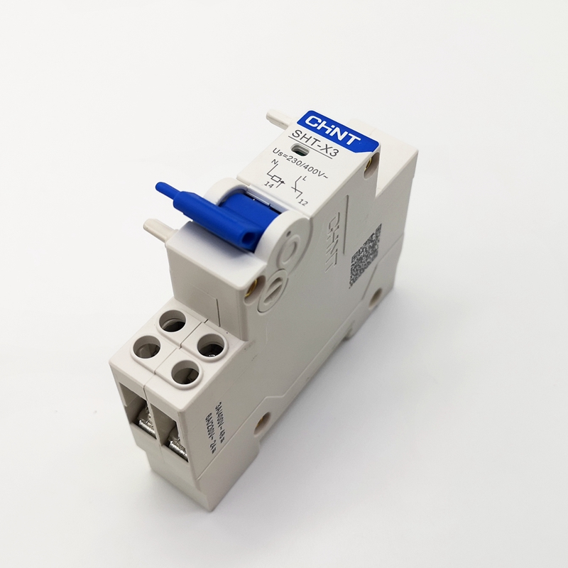 1 stk chint shunt utgivelse sht -x3 monter med nxb -125 effektbryter dc、 ac24v/48v ac230v/400v