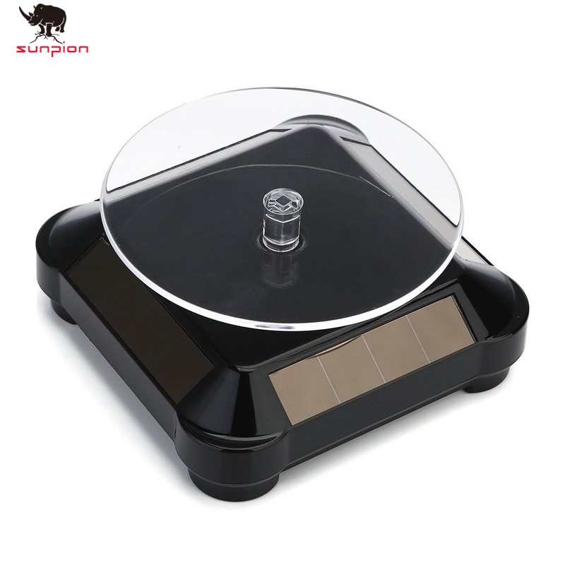 3D printer parts Solar Rotating Showcase Stand 360 Turntable For 3D printer model Display Showcase