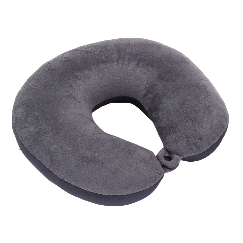 U-vormige Zachte Reizen Kussen Voor Auto Vliegtuig Kantoor Kussens Zacht Kussen Home Reizen Accessoires 8 Kleuren: Light Grey