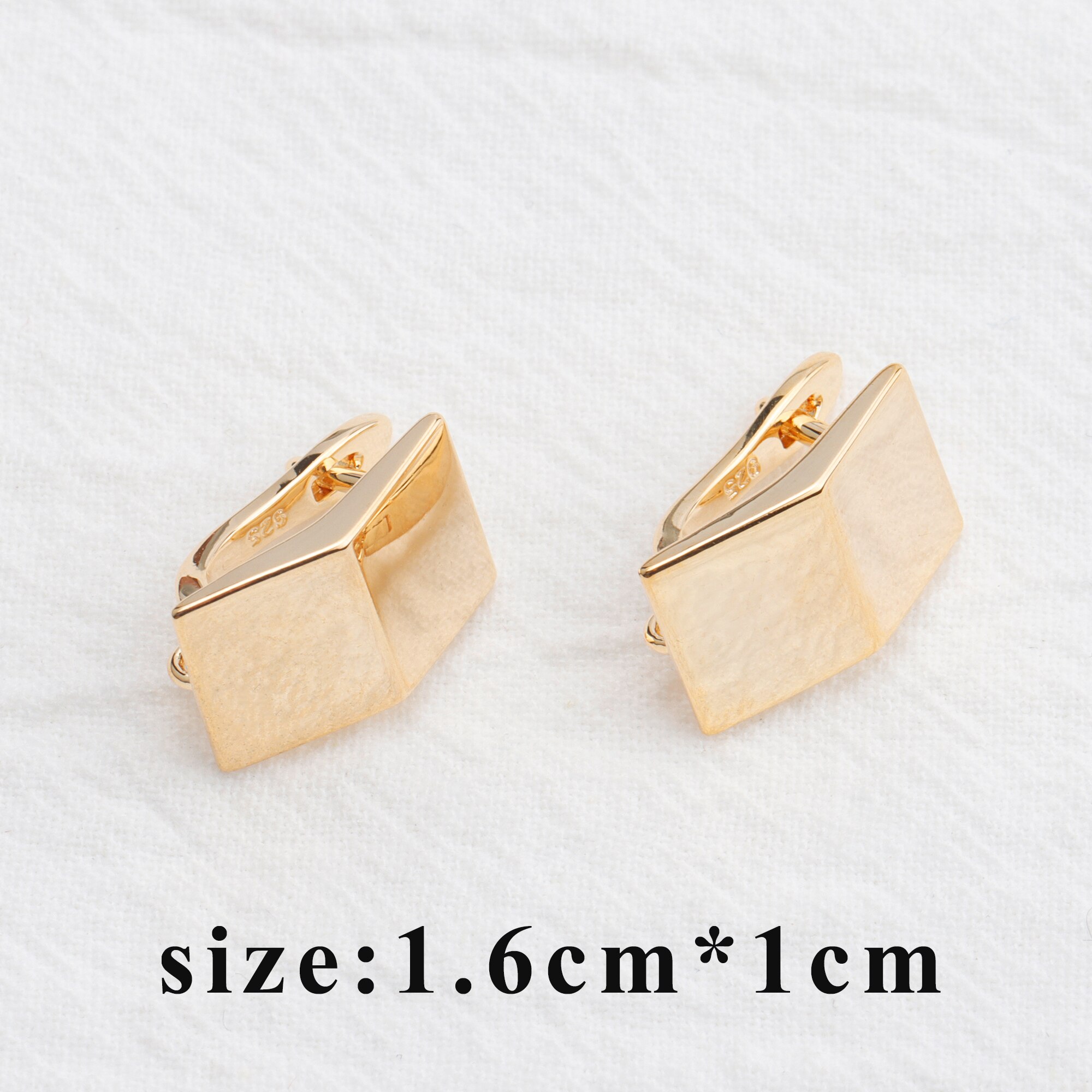 YEGUI M804, accessori dei monili, 18k oro placcato, 0.3 micron, incantesimi, fatto a mano, creazione di gioielli, orecchini fai da te, clip orecchio, 10 pz/lotto