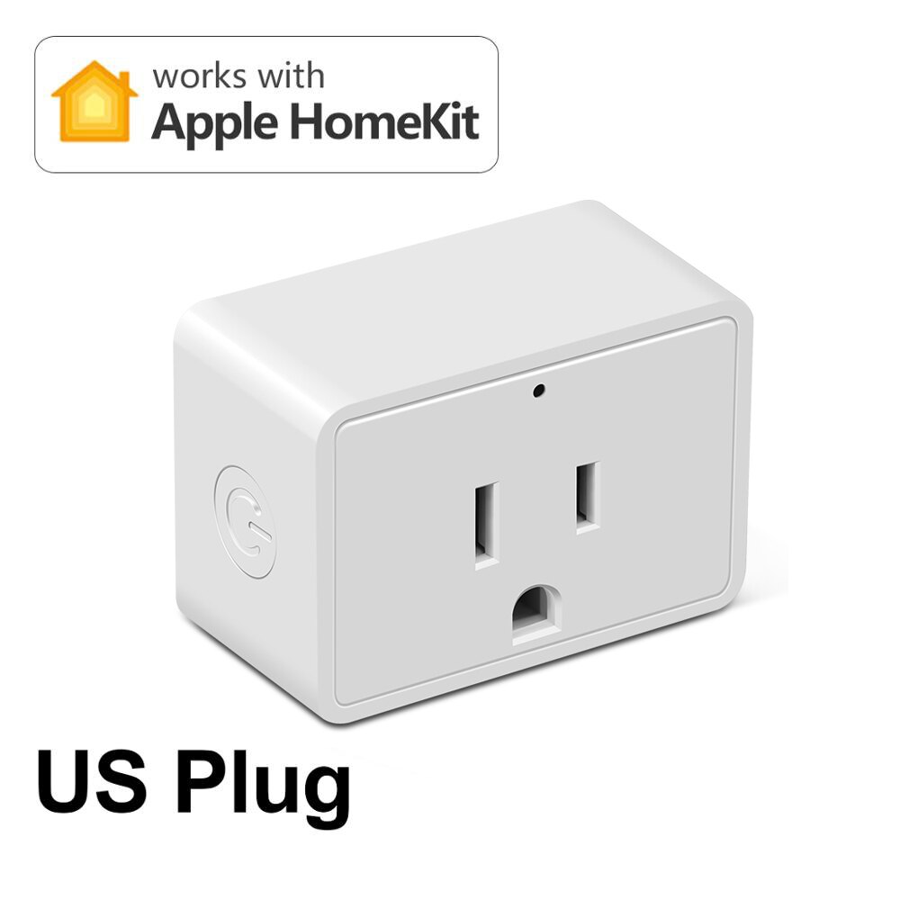 Smart life wifi smart socket stik trådløs smart lampe switch timer socket eu us adapter tuya alexa google home / apple homekit: Homekit us-stik