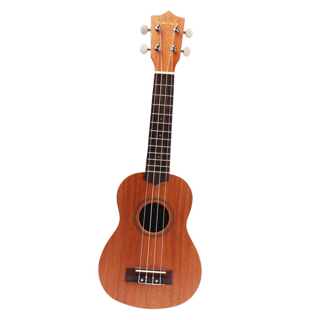 21 Inch Ukulele Mini Uke 15 Frets 4string Hawaiian Guitar Musical Instrument Brown