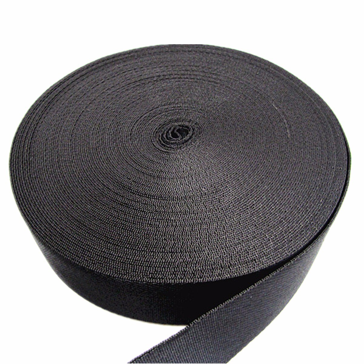 50mm x 10 meter sort nylonbåndbånd, der trimmer systoffer, gør diy håndværk materialer tilbehør stroppebælte