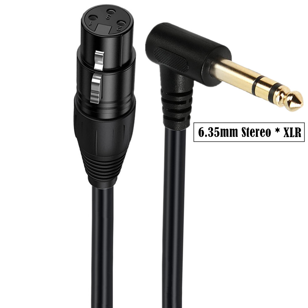 90 graus ângulo reto 1/4 Polegada trs para xlr macho cabo de interconexão de sinal balanceado quarto de polegada para xlr cabo de remendo 0.5m: Vermelho