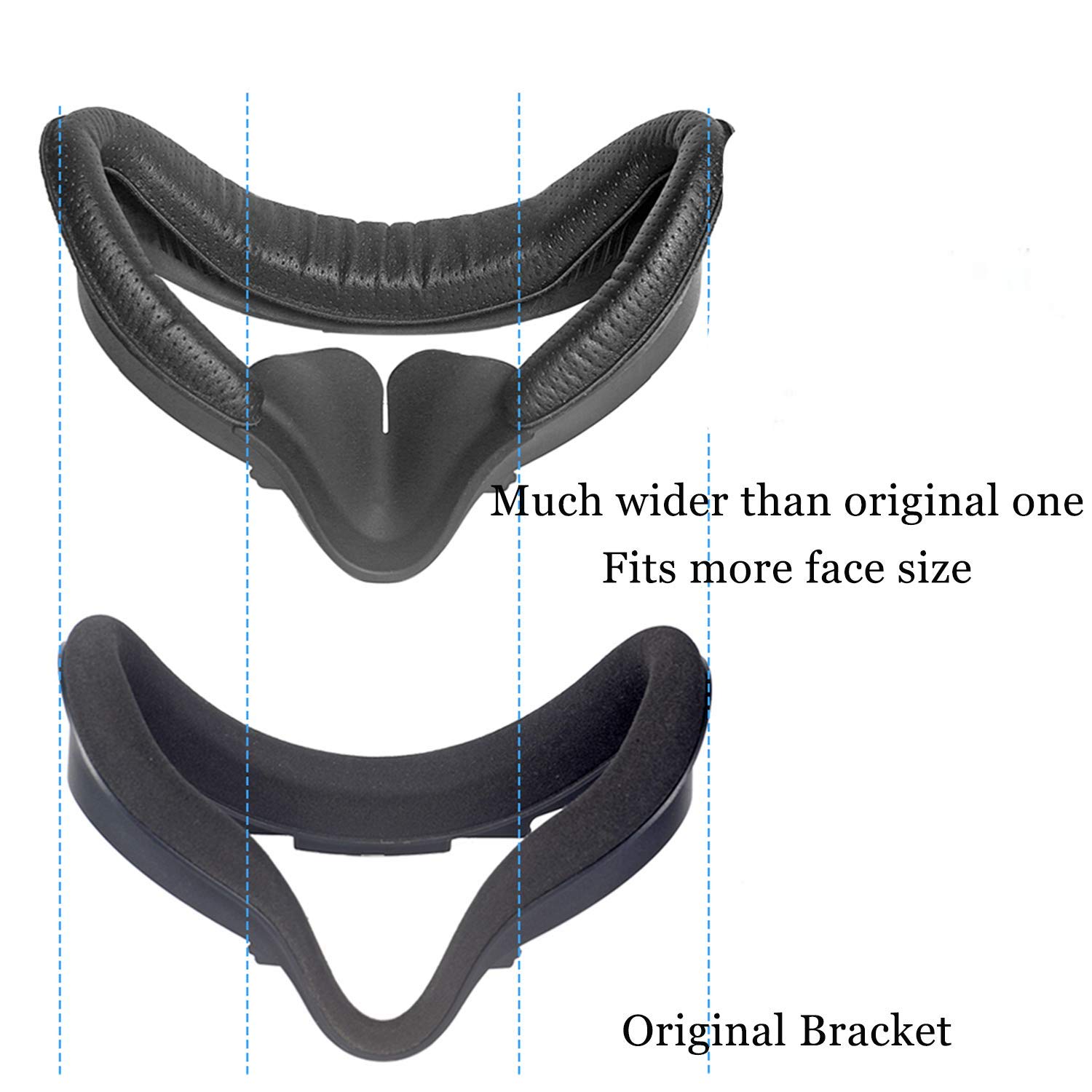 For Oculue Quest 2 VR Replacement Eye Mask Facial Interface Stand PU Leather Foam Face Cover For Meta Oculus Quest 2 Accessories