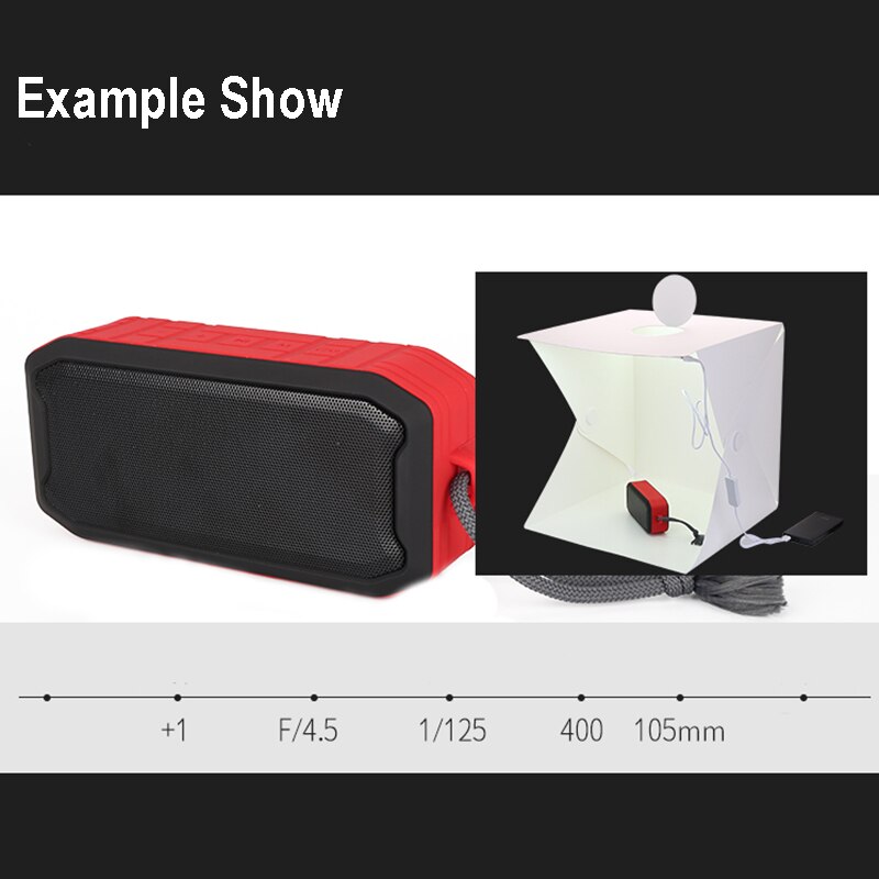 Baolyda Mini Studio Verlichting Kit 2 LED Buis Fotografie Licht box 40*40 Lightbox voor Foto 'S met 4 Achtergrond voor Foto Studio