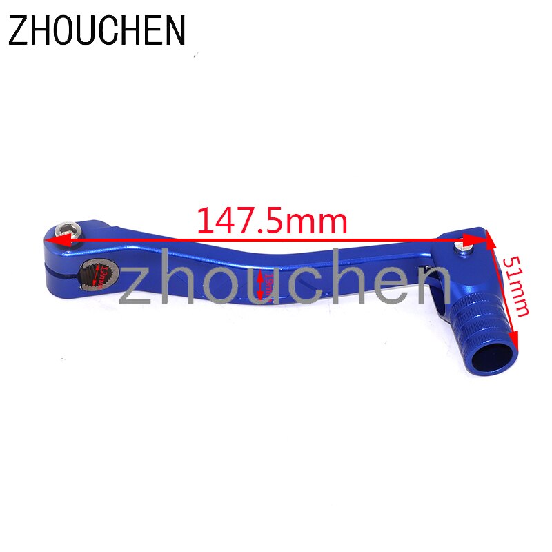 Cnc aluminium folde gear gearstang passer til 100cc-250cc motorer pit dirt bike motocross cnc -208